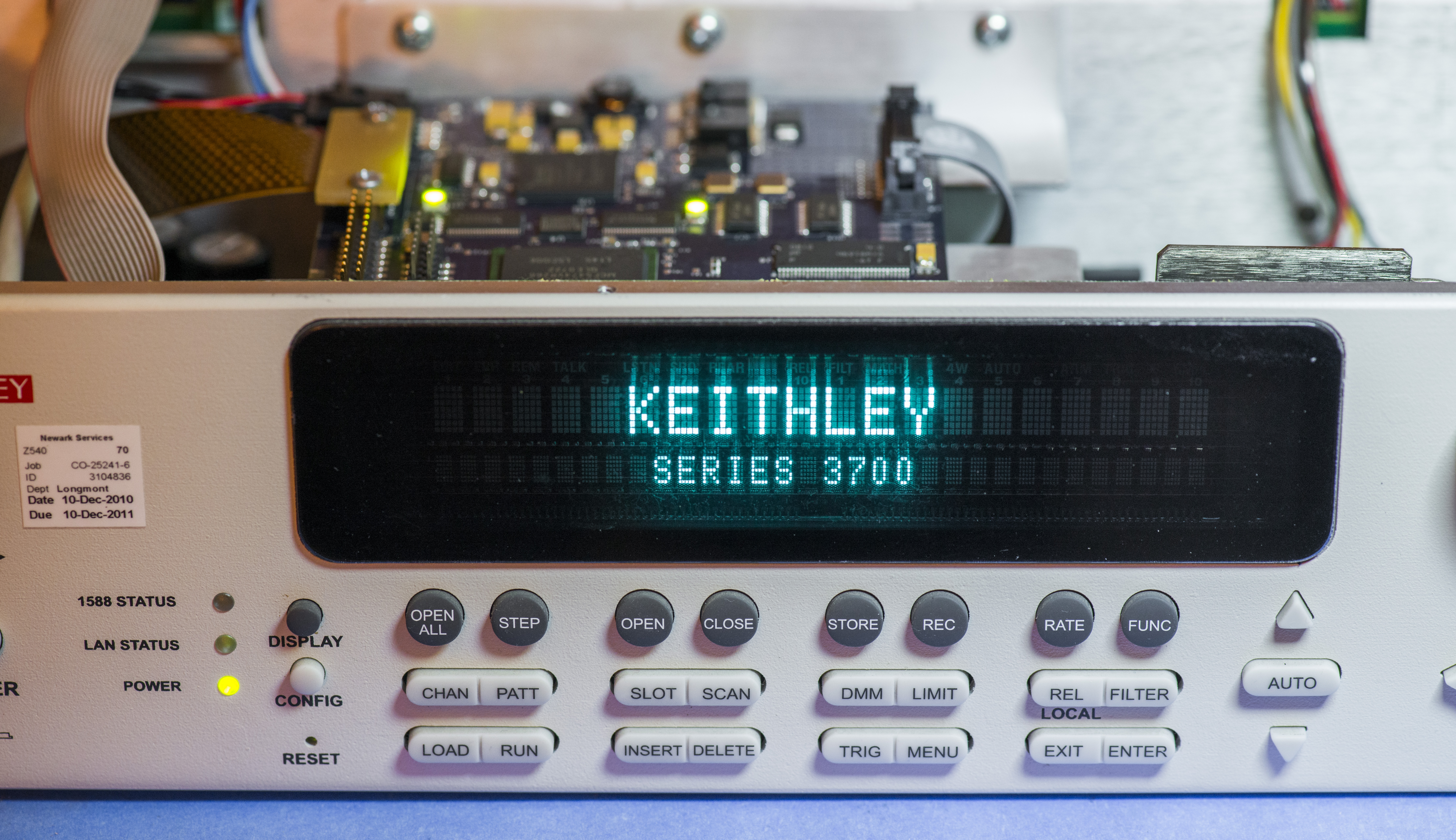 新作6スロットシステムスイッチ 高性能 DMM　3706　ケースレー　Keithley　x00064　★送料無料★[記録 データ 情報処理] 電気計測器