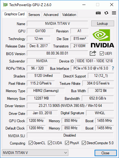 xDevs.com | Review of NVIDIA Titan V design and power benchmarks